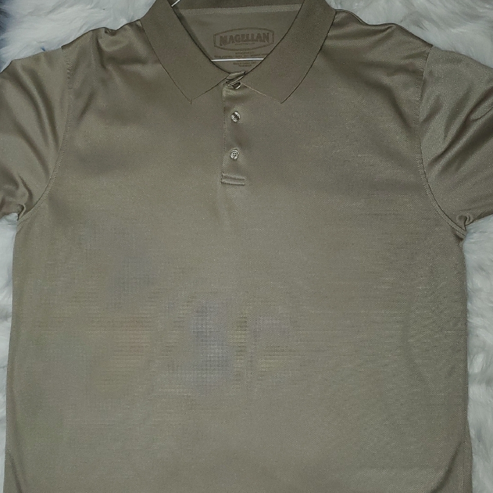 Magellan Outdoors Men's Khaki Polo Shirt